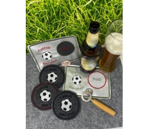 Stickdatei ITH - Untersetzer Feierabend